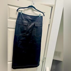 STAUD faux leather skirt